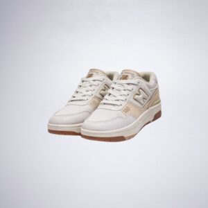 New Balance 550 Blanco con Beige