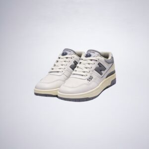 New Balance 550 Blanco con Gris