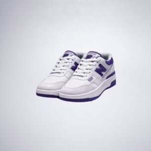New Balance 550 Blanco con Morado